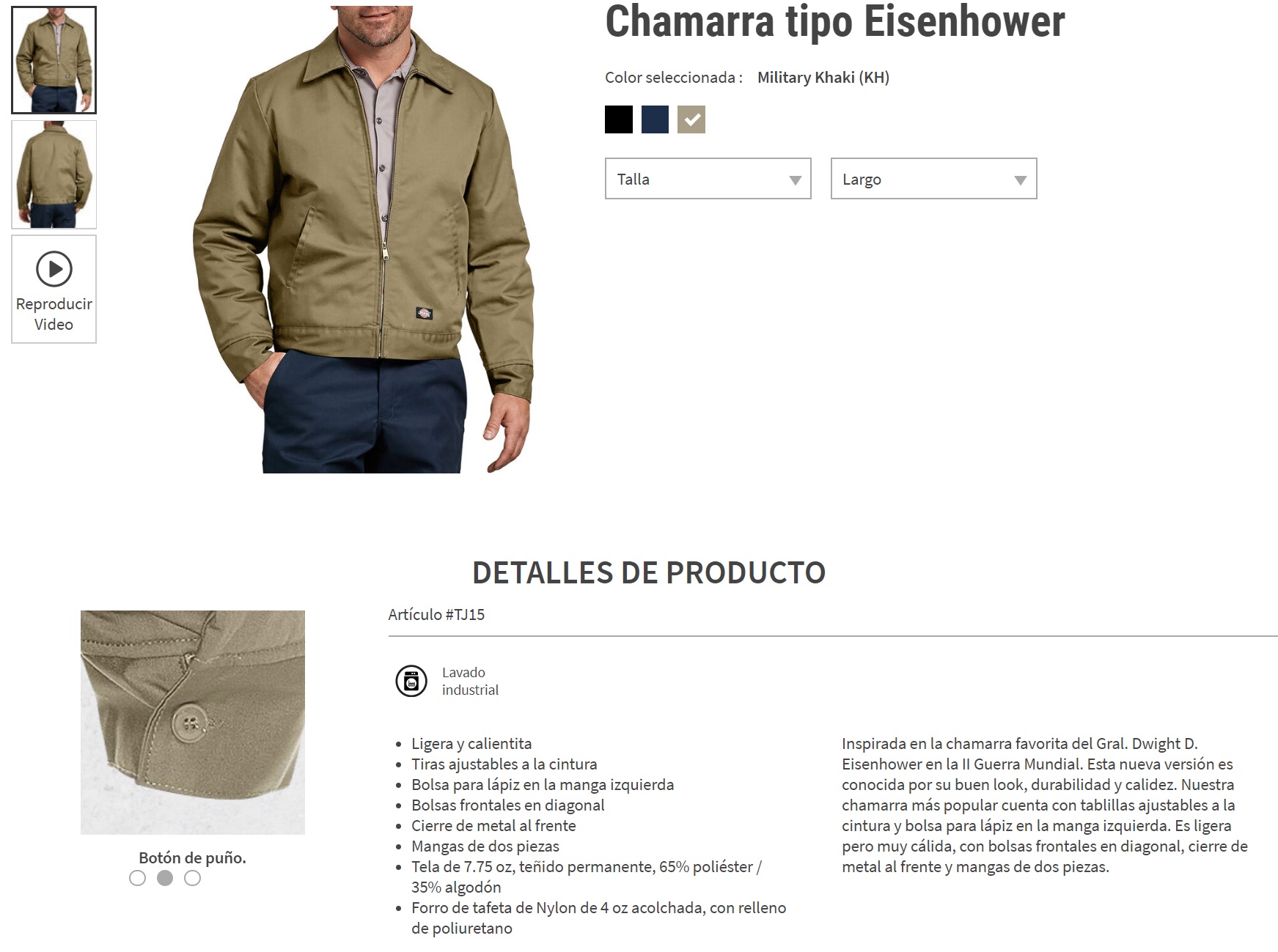 Chamarra  Dickies Eisenhower